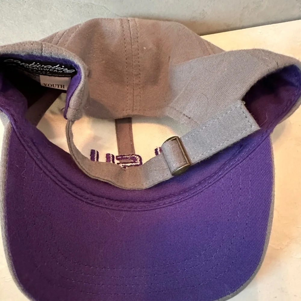 Youth LSU Tigers Strapback Adjustable Hat Cap Boy Girl NCAA Gray White Purple